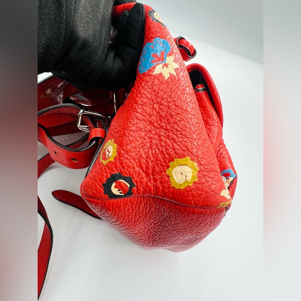 Coach Mini Turnlock Rucksack Floral Print Backpack - Picture 9 of 11
